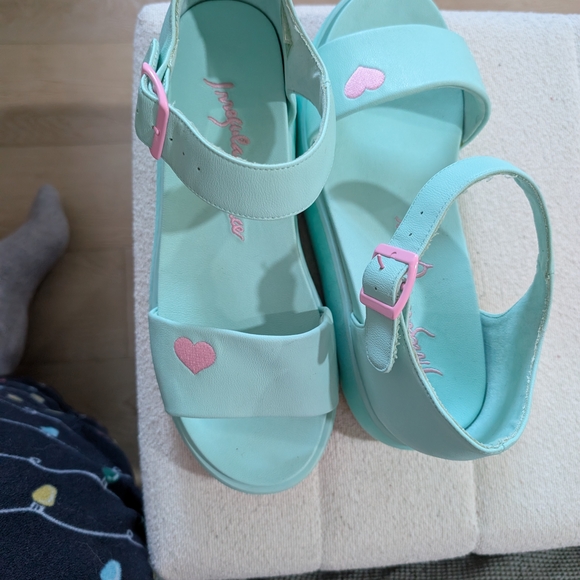 Irregular Choice Mint Green Platform Sandals - Picture 2 of 7